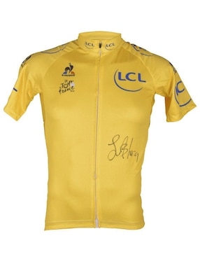 Playera autografiada por Lance Armstrong Club de Idolos