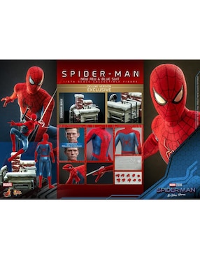 Figura de colección articulada Spider-Man: No Way Home Spider-Man deluxe Hot Toys