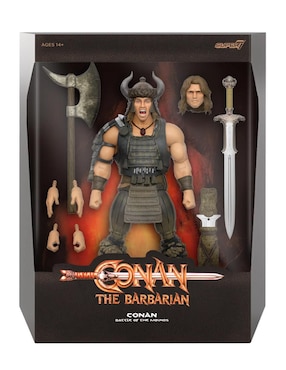 Figura de colección articulada Conan El Barbaro Conan Battle of Mounds ultimate Mezco