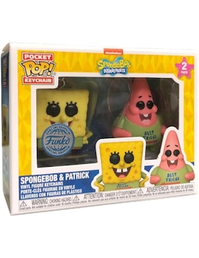 Funko POP! Keychain Bob Esponja Bob Esponja y Patricio