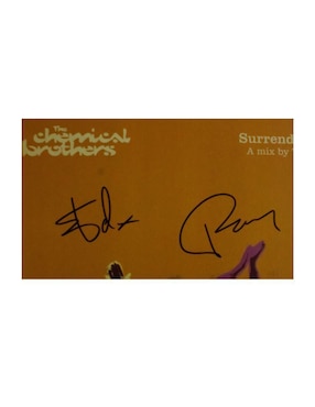 Disco de vinilo autografiado por The Chemical Brothers Club de Idolos