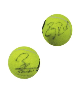 Pelota Autografiada Por Roger Federer Y Rafael Nadal Club De Idolos