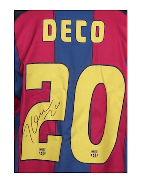 Jersey autografiado por Deco Club de Idolos