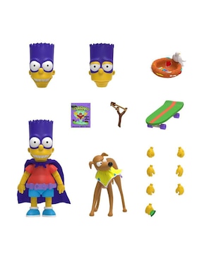 Figura De Colección Articulada The Simpsons Bart Simpson Super 7