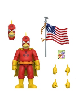 Figura De Colección Articulada The Simpsons Radioactive Man Super 7