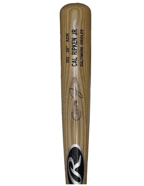 Bat autografiado por Cal Ripken Club de Idolos