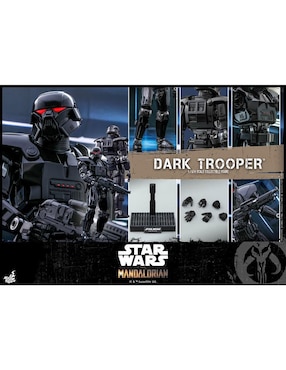 Figura coleccionable articulada Star Wars The Mandalorian Dark Trooper Hot Toys