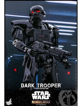 Figura coleccionable articulada Star Wars The Mandalorian Dark Trooper Hot Toys