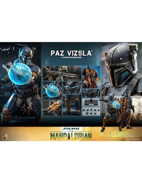 Figura coleccionable articulada Star Wars The Mandalorian Paz Vizsla Hot Toys