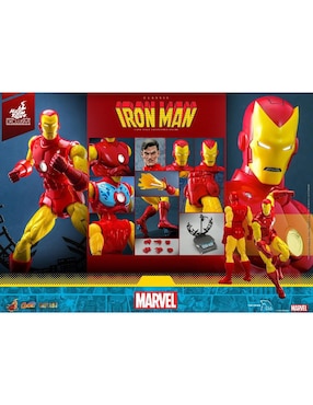 Figura coleccionable articulada Marvel Avengers: Iron Man Hot Toys con luz