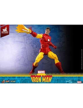 Figura coleccionable articulada Marvel Avengers: Iron Man Hot Toys con luz
