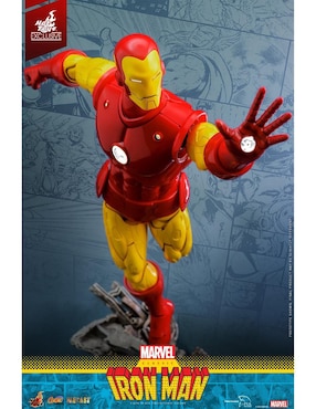 Figura coleccionable articulada Marvel Avengers: Iron Man Hot Toys con luz