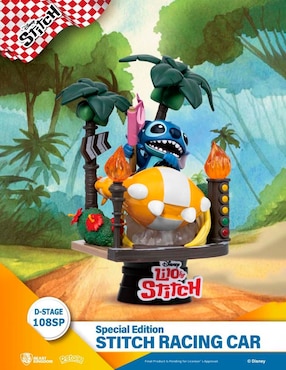Figura de colección Stitch Stitch Rancing Car especial Beast Kingdom