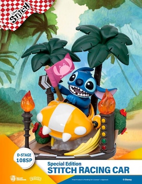 Figura de colección Stitch Stitch Rancing Car especial Beast Kingdom
