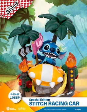 Figura de colección Stitch Stitch Rancing Car especial Beast Kingdom