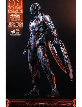 Figura de colección articulada Marvel Avengers Infiny War Iron Man especial Hot Toys con luz