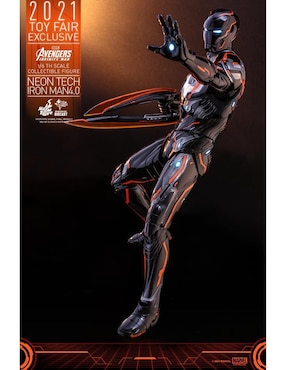 Figura de colección articulada Marvel Avengers Infiny War Iron Man especial Hot Toys con luz