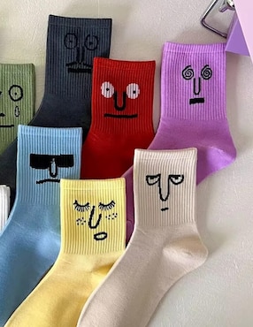 Calcetín antiderrapante Aerox EmojiGrey unisex