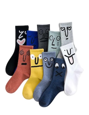 Calcetín antiderrapante Aerox EmojiGrey unisex
