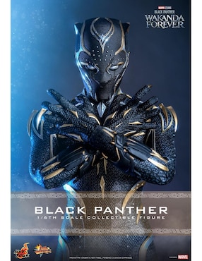 Figura de colección articulada Black Panther: Wakanda Forever Black Panther collectors Hot Toys