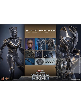 Figura de colección articulada Black Panther: Wakanda Forever Black Panther collectors Hot Toys