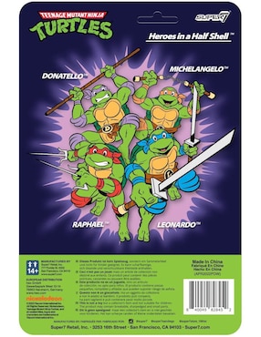 Figura de colección articulada Teenage Mutant Ninja Turtles Raphael collectors Super 7 Reaction