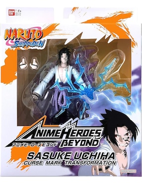 Figura de colección articulada Naruto Shippuden Sasuke Uchiha Bandai