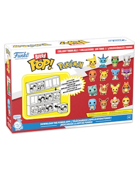 Funko Bitty POP! Pokémon Squirtle Carapuce, Eevee Evoli-Evoli, Growlithe Caninos-Fukano, Psyduck Psykokwak-Enton