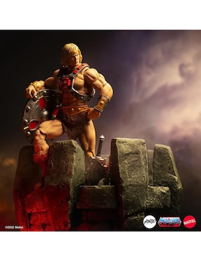Figura de colección articulada Masters of the Universe He-Man deluxe Mondo