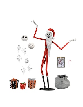Figura de colección articulada The Nightmare Before Christmas Santa Jack Skellington Neca