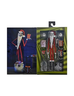Figura de colección articulada The Nightmare Before Christmas Santa Jack Skellington Neca