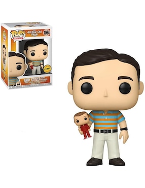 Funko POP Virgen a los 40 Andy Stitzer Holding Oscar Goldman