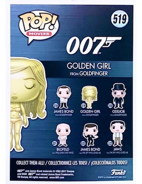 Funko Pop 007 Golden Girl Fom Goldfinger