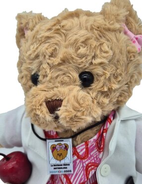 Peluche de Oso Queca Designs Hecho a mano de 34 cm