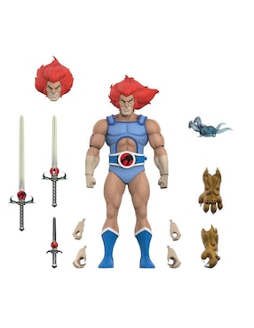 Figura de colección articulada Thundercats Lion-O Super 7 con luz