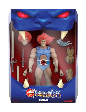 Figura de colección articulada Thundercats Lion-O Super 7 con luz