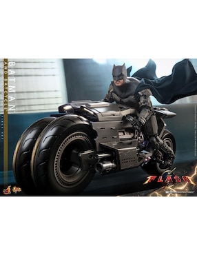 Set figuras acción articulada The Flash Batman Hot Toys con luz