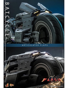 Set figuras acción articulada The Flash Batman Hot Toys con luz
