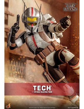 Figura de colección articulada Star Wars: The Bad Batch Tech Deck Hot Toys