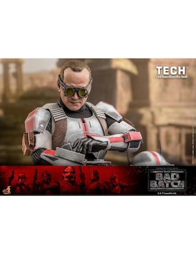 Figura de colección articulada Star Wars: The Bad Batch Tech Deck Hot Toys