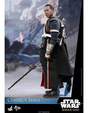 Figura de colección articulada Star Wars Rogue One Chirrut Imwe deluxe Hot Toys