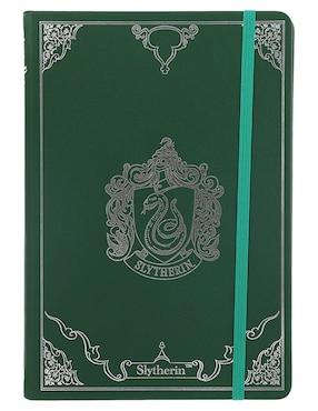 Cuaderno Redstring Slytherin a rayas y blanca
