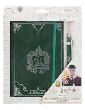 Cuaderno Redstring Slytherin a rayas y blanca