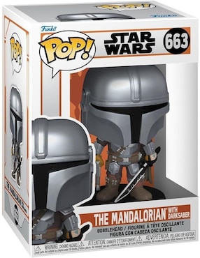 Funko Pop Star Wars The Mandalorian with Darksaber