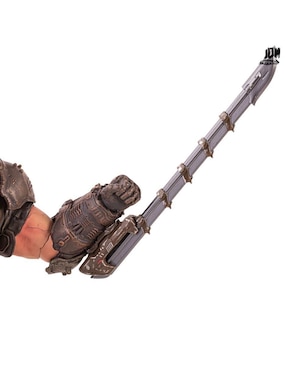 Figura de colección articulada Doom Eternal Slayer coleccionable Mondo con luz