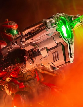 Figura de colección articulada Doom Eternal Slayer coleccionable Mondo con luz