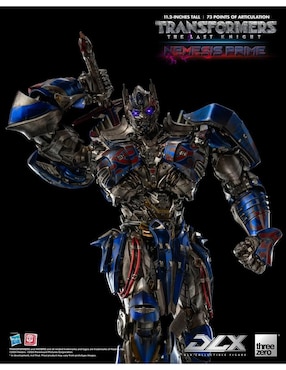 Figura de colección articulada Transformers: The Last Knight Threezero con luz