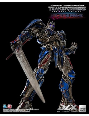 Figura de colección articulada Transformers: The Last Knight Threezero con luz