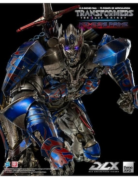 Figura de colección articulada Transformers: The Last Knight Threezero con luz