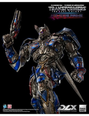 Figura de colección articulada Transformers: The Last Knight Threezero con luz